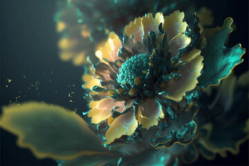 Fototapeta na wymiar Abstract Flower layers, Background 
