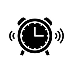 Alarm icon. sign for mobile concept and web design. vector illustration