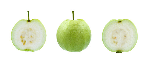 Guava fruit isolated on white background