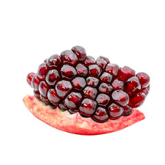 pomegranate isolated on white background
