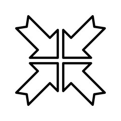 Reduce icon. sign for mobile concept and web design. vector illustration