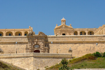 Fototapeta premium Fort Manoel viewed from Marsamxett Harbour, Malta
