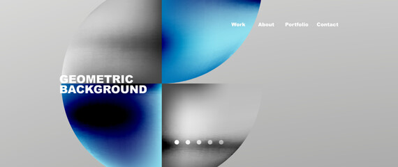Circles and round elements abstract background design for wallpaper, banner, background, landing page, wall art, invitation, prints