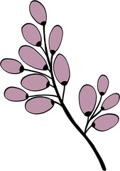 simplicity floral freehand drawing.