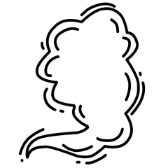 Hand drawn Doodle Sketch Smoke
