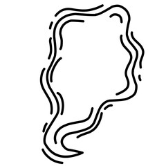 Hand drawn Doodle Sketch Smoke