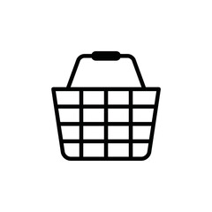 shopping basket bag icon design vector template