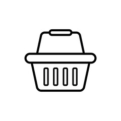 shopping basket bag icon design vector template