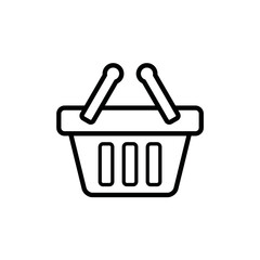 shopping basket bag icon design vector template