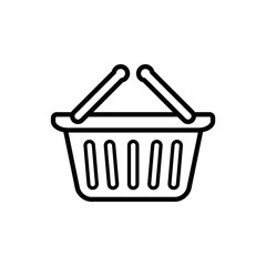 shopping basket bag icon design vector template