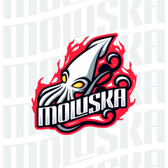 Squid Ocean Creature Mascot