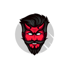 The Devil Face Mascot