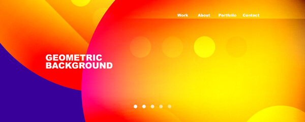 Geometric flowing shapes abstract background. Vector Illustration For Wallpaper, Banner, Background, Card, Book Illustration, landing page