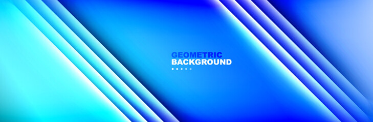 Abstract background - squares and lines composition created with lights and shadows. Technology or business digital template. Trendy simple fluid color gradient abstract background