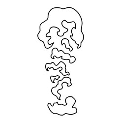 Cartoon smoke and dust clouds