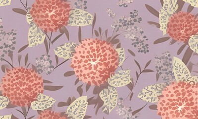 Floral patterns with muted, elegant color palettes