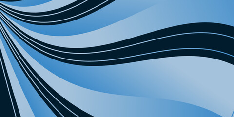 Stripes abstract background. Black and blue denim color burst background with minimal gradient. Vector illustration.