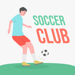 Fototapeta premium Soccer club