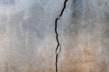 Background of cracked concrete wall