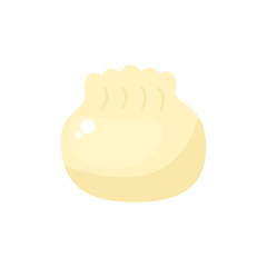 vector illustration of dumplings isolated on a white background