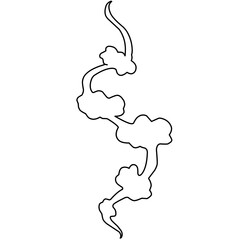 Smoke line clouds