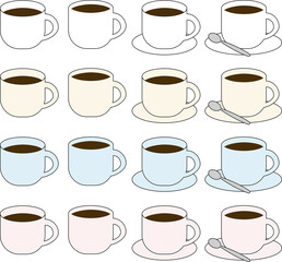 コーヒーカップのアイコン