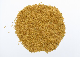 Ashwagandha seeds isolated on white background 