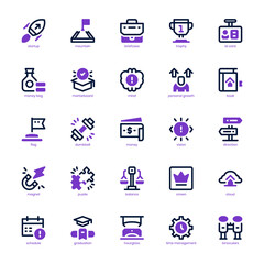 Motivation icon pack for your website, mobile, presentation, and logo design. Motivation icon mixed line and solid design. Vector graphics illustration and editable stroke