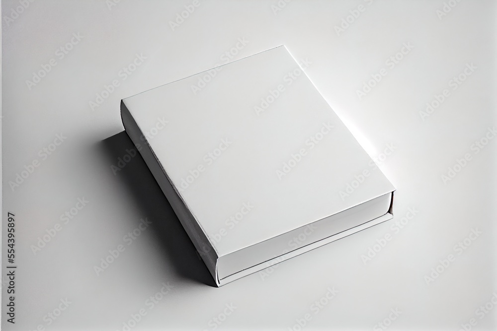 Aufkleber a white box with a lid on a white surface with a white background and a white background with a whit