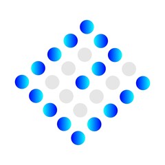 abstract blue circle