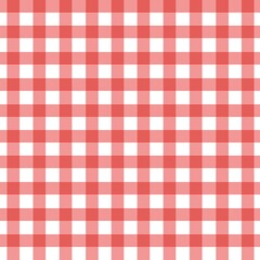 Geometric pattern seamless ,red white gingham can be used in decoration design fashion clothes Bedding sets, curtains, tablecloths, gift wrapping paper