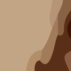Aesthetic brown abstract background with copy space area. Suitable for poster and banner