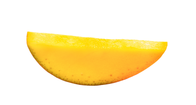 mango slices on transparent png