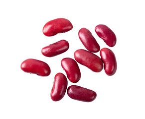 Top view of red beans isolated on transparent png - obrazy, fototapety, plakaty