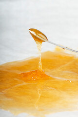 fragrant golden terp sauce for smoking cannabis, wax weed with thc content