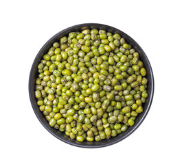 mung beans in a bowl isolated on transparent png