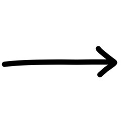 Hand drawn curved arrows