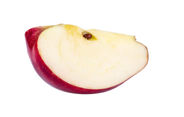  Red apple fruit slice (cut) isolated on transparent png