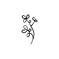Botanical Line Style Icon Design