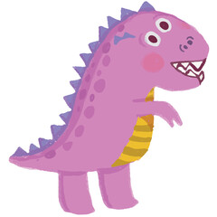 Cute dinosaurs for children's colorful print.