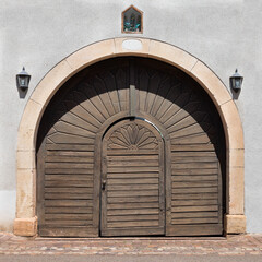 beautiful gate in the commune of Eguisheim France
