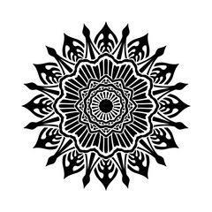Mandala Illustration. Round Ornament Pattern.  illustration of Arabic geometric ornament.