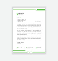 modern business letterhead design template
