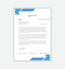 Obraz premium modern business letterhead design template 