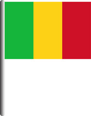 Mali flag PNG  17