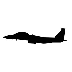 fighter plane icon vector