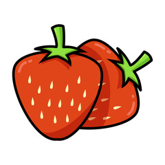 Color Strawberrie Vectors Illustration