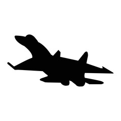 fighter plane icon vector