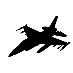 Fototapeta na wymiar fighter plane icon vector