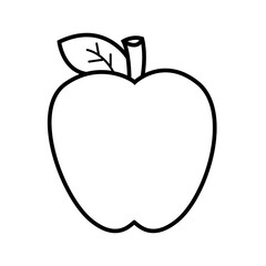 Outline Apple Vectors Illustration